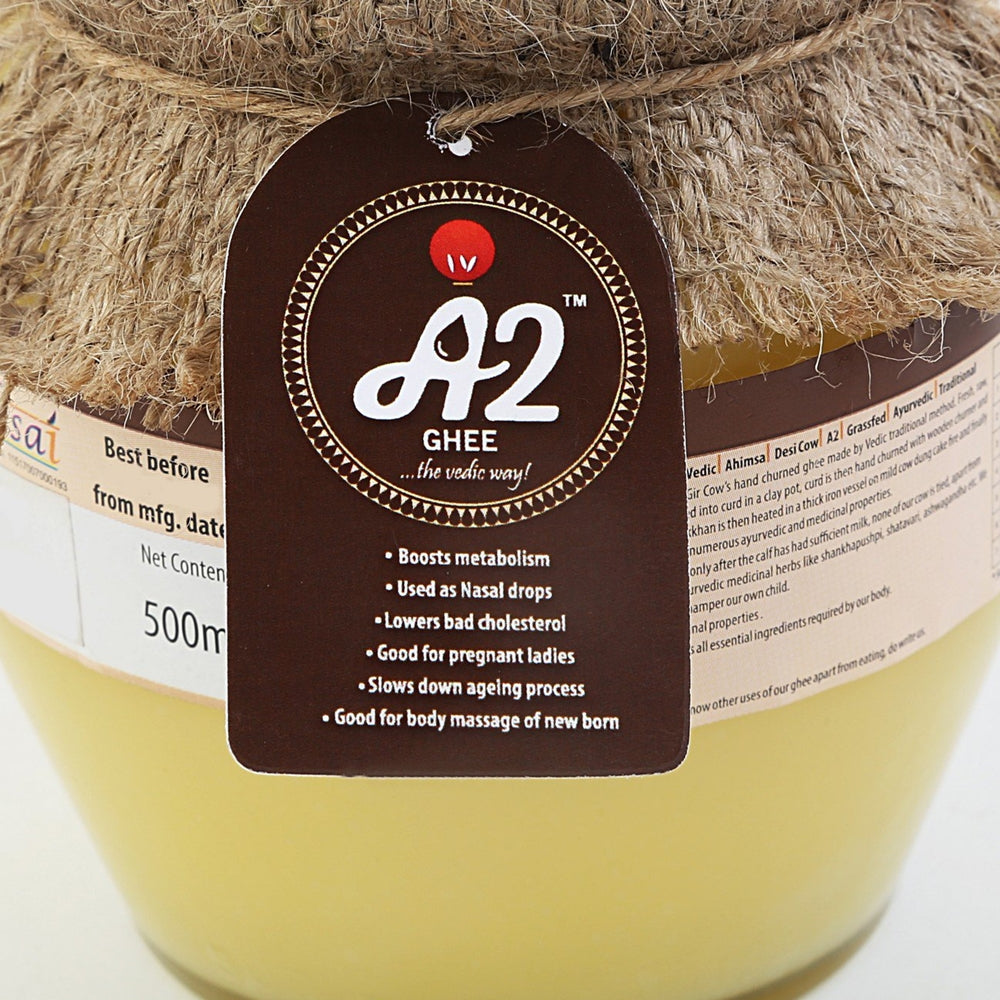 Isha Vasyam A2 Desi Ghee - Desi Gir Cow's Vedic Traditional Grassfed Ghee 