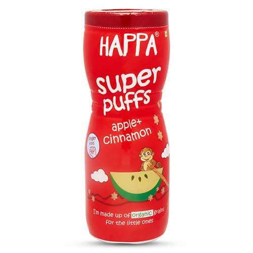 Happa Multigrain Apple & Cinnamon Melts Super Puffs (8 Months+) 
