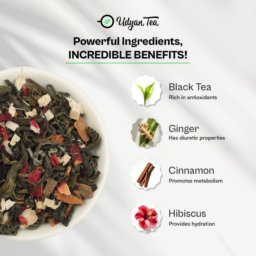 Udyan Tea Hibiscus Spice Green Tea  Grab2Buy Udyan Tea Grab2Buy