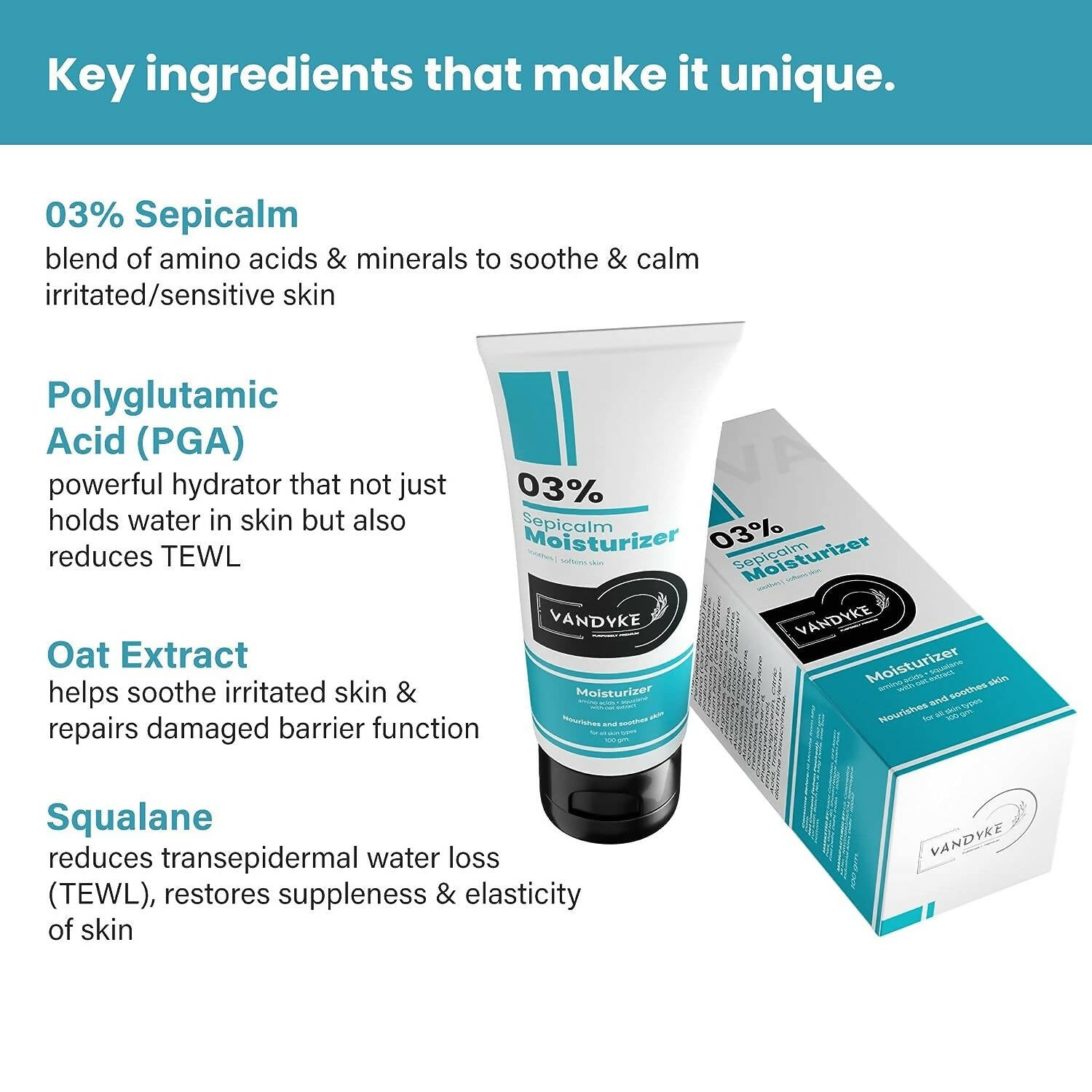 Vandyke Sepicalm 03% Moisturizer  Grab2Buy Vandyke Grab2Buy
