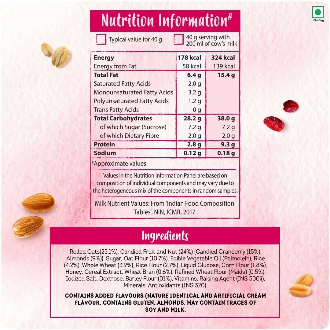 Kellogg's Crunchy Granola Almonds & Cranberries 
