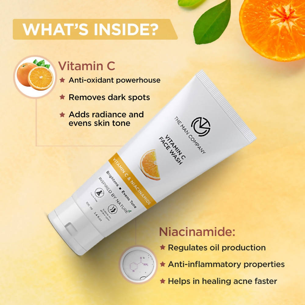 The Man Company Vitamin C Face Wash  Grab2Buy The Man Company Grab2Buy