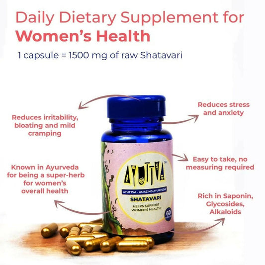 Ayuttva Shatavari Capsules for Women - Grab2buy