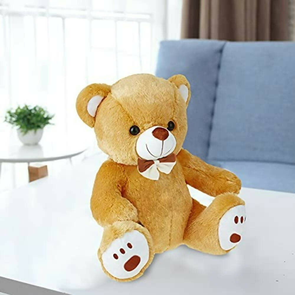 Webby Plush Cute Sitting Teddy Bear Soft Toys With Neck Bow (Brown Color)  Grab2Buy Generic Grab2Buy
