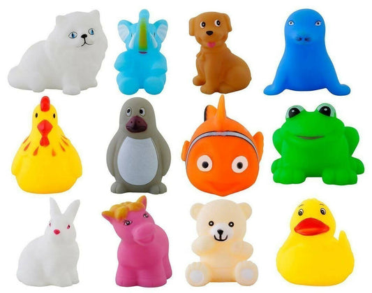 Cable World Plastic Baby Bath Chu Chu Colorful Animal Shape Toy (Multicolor, Multi Design) - Grab2buy