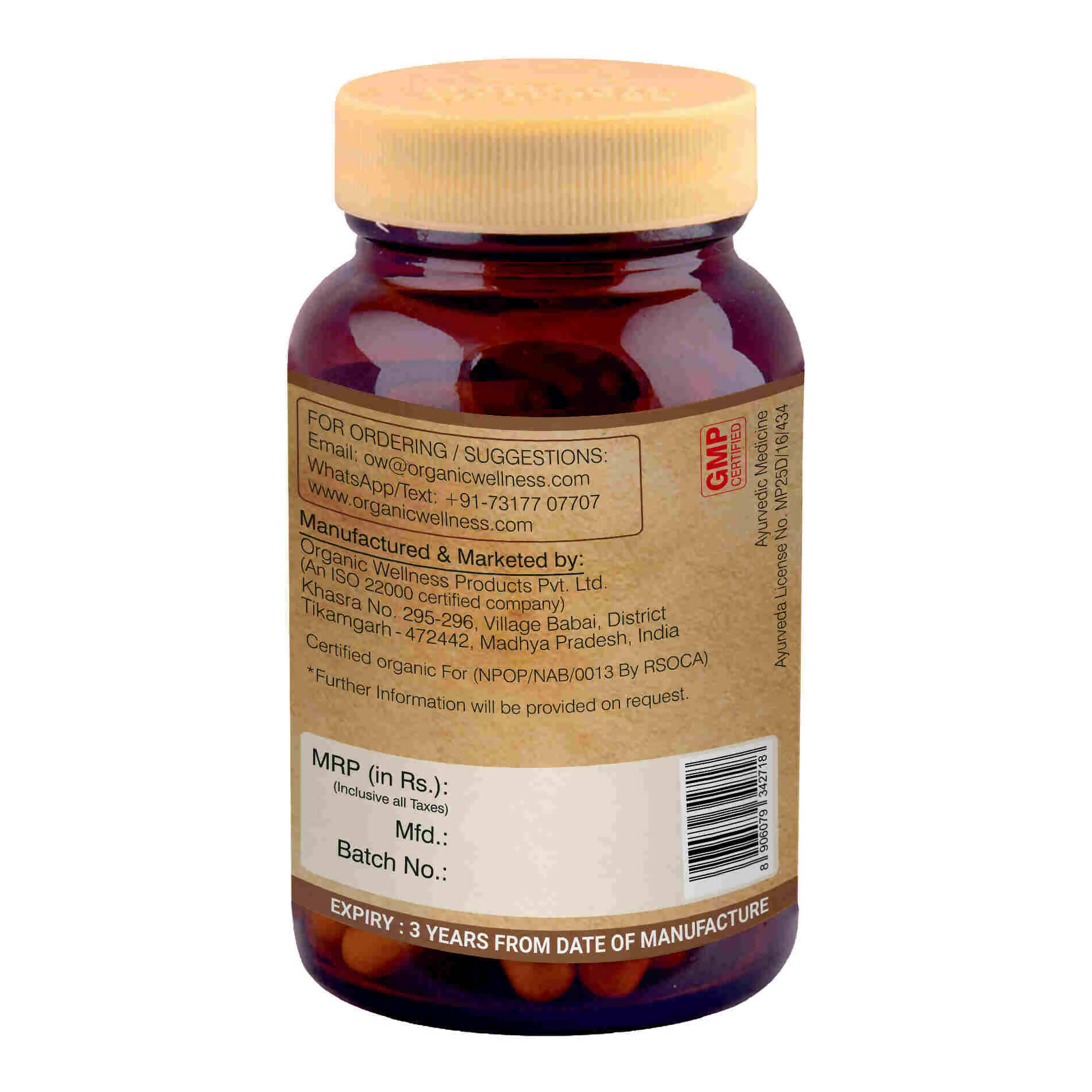 Organic Wellness Bhringraj Vegetarian Capsules - Grab2buy