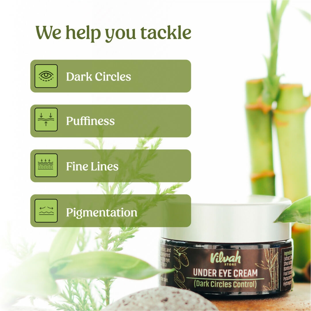Vilvah Store Under Eye Cream (Dark Circle Control)  Grab2Buy Vilvah Store Grab2Buy