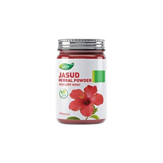 Lion Ayurveda Hibiscus (Jasud) Herbal Powder with Malshuddhi Vati 