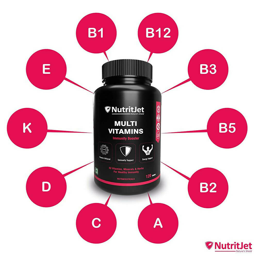 NutritJet Multivitamins Tablets for Immunity Booster 