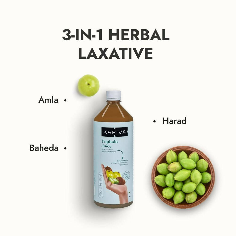 Kapiva Ayurveda Triphala Juice | Ayurvedic Digestive Detox Juice with Haritaki, Bibhitaki & Amla 
