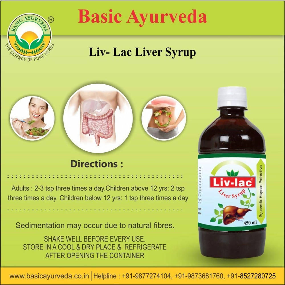 Basic Ayurveda Liv- Lac Liver Syrup 