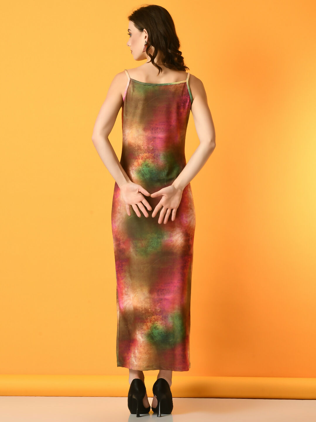 Myshka Women's Multi Printed Party Dress