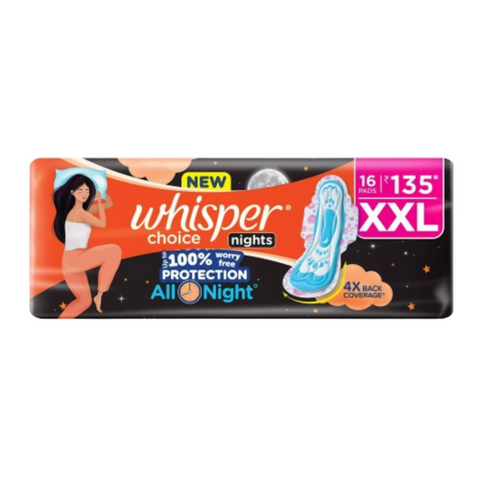 Whisper Ultra Overnight Sanitary Pad - XXL Plus  Grab2Buy Whisper Grab2Buy