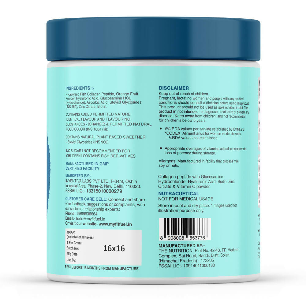 MyFitFuel Hydrolyzed Marine Collagen - Orange