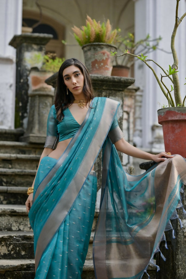 Rama Kalyani Silk Woven Design Saree - Priyalaxmi