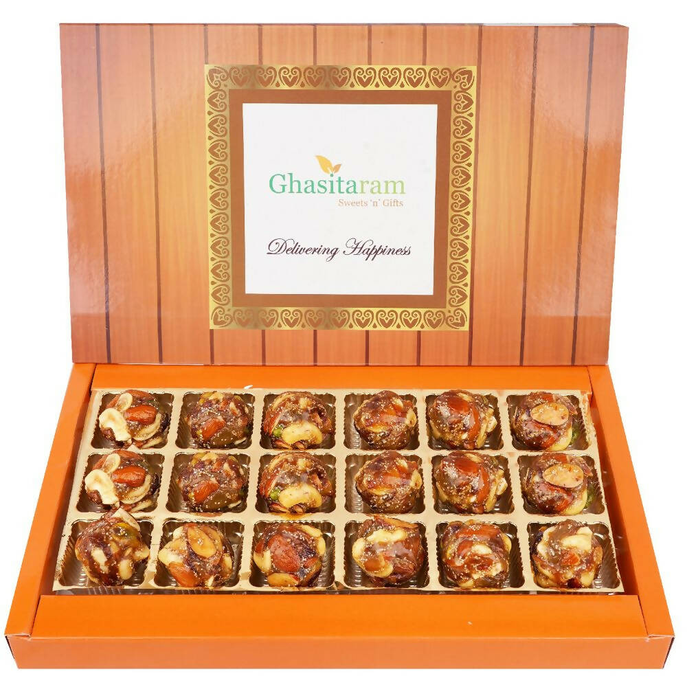 Ghasitaram Dry Fruit Laddoos with No Added Sugar 