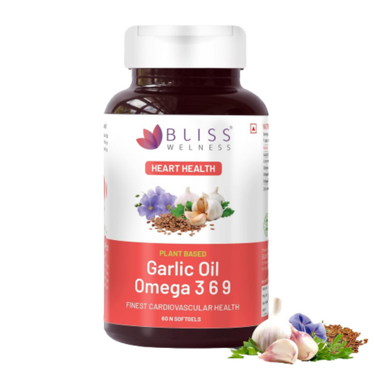 Bliss Welness Garlic Oil Omega 3 6 9 Capsules - Grab2buy