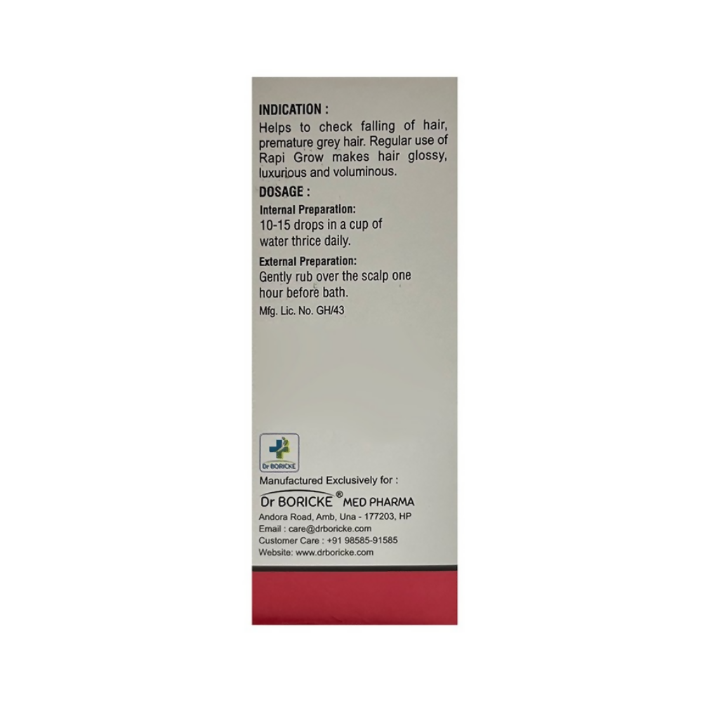 Dr Boricke Rapi Grow Oral Drops 