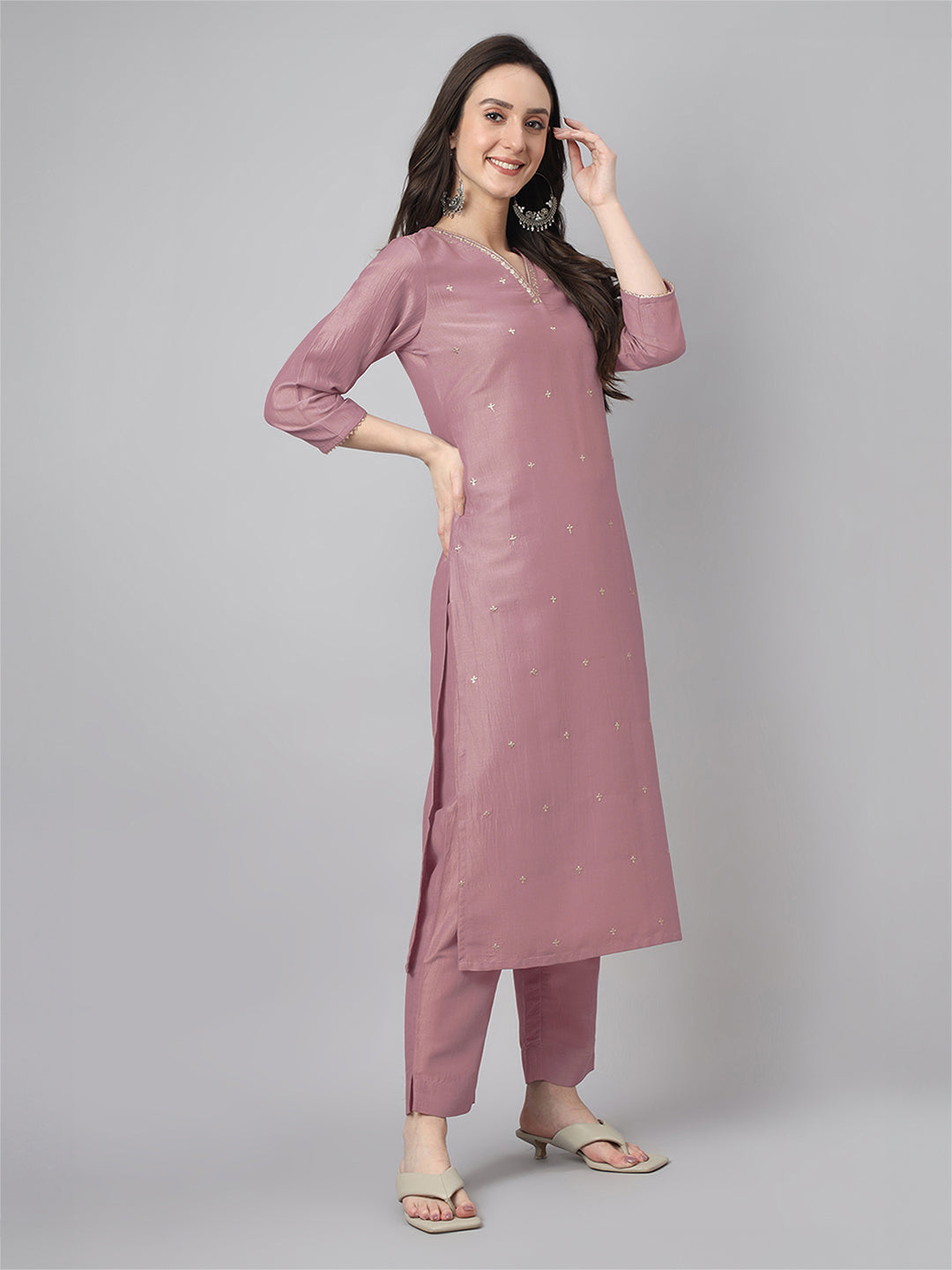 Janasya Bright Regular Kurta Set 