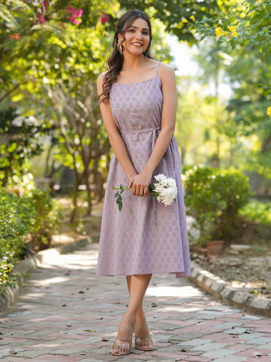 Janasya Light Cotton Floral A-Line Kurta | Grab2Buy