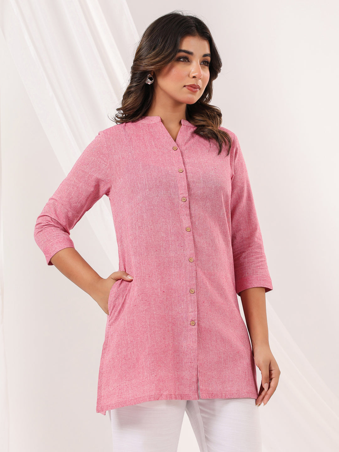 Janasya Light Cotton Solid Straight Kurta | Grab2Buy