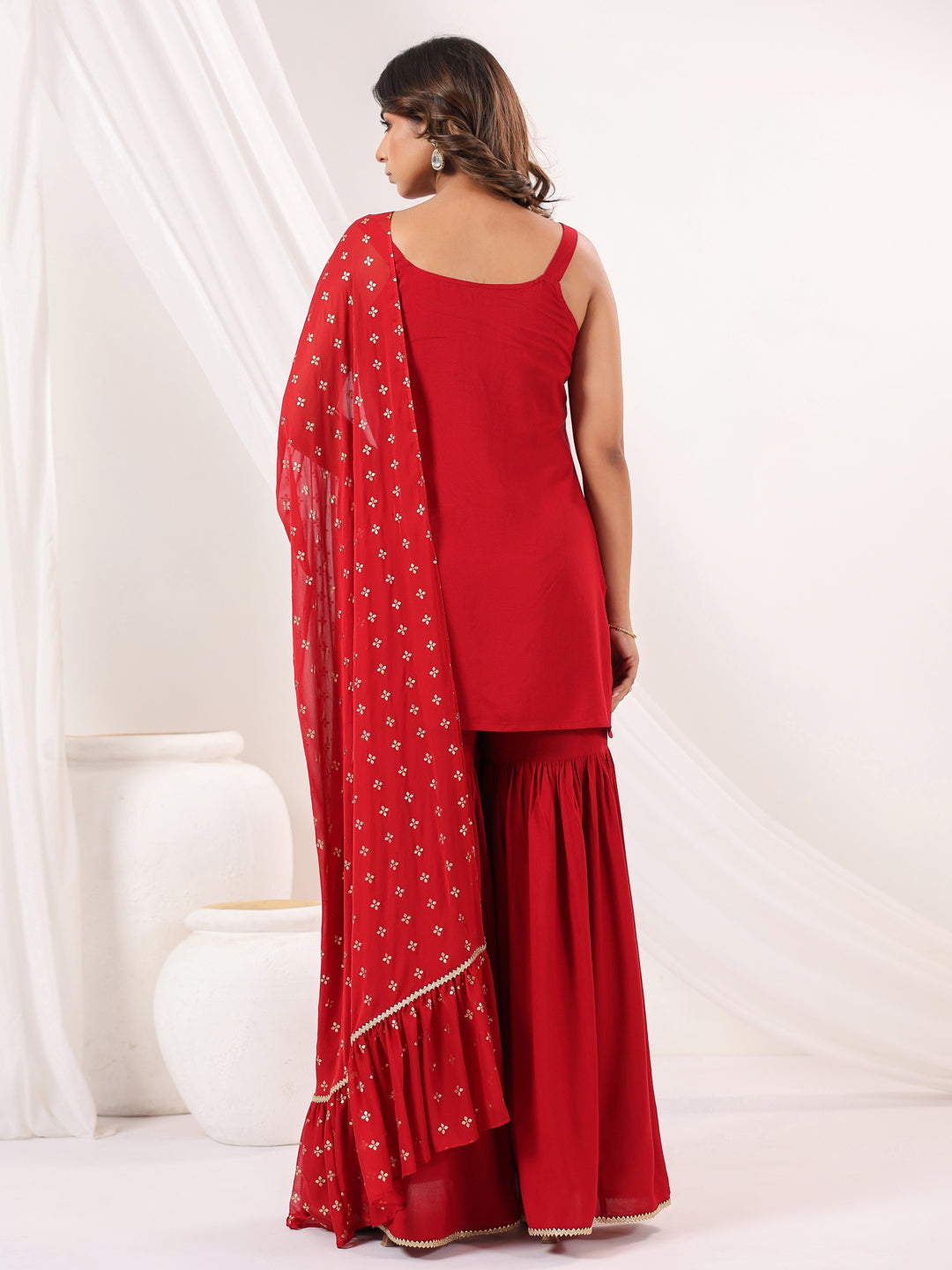 Janasya Dark Rayon Solid Straight Kurta Set 