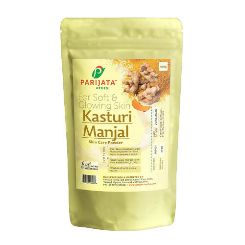 Parijata Herbs Kasturi Manjal (Haldi) Powder 