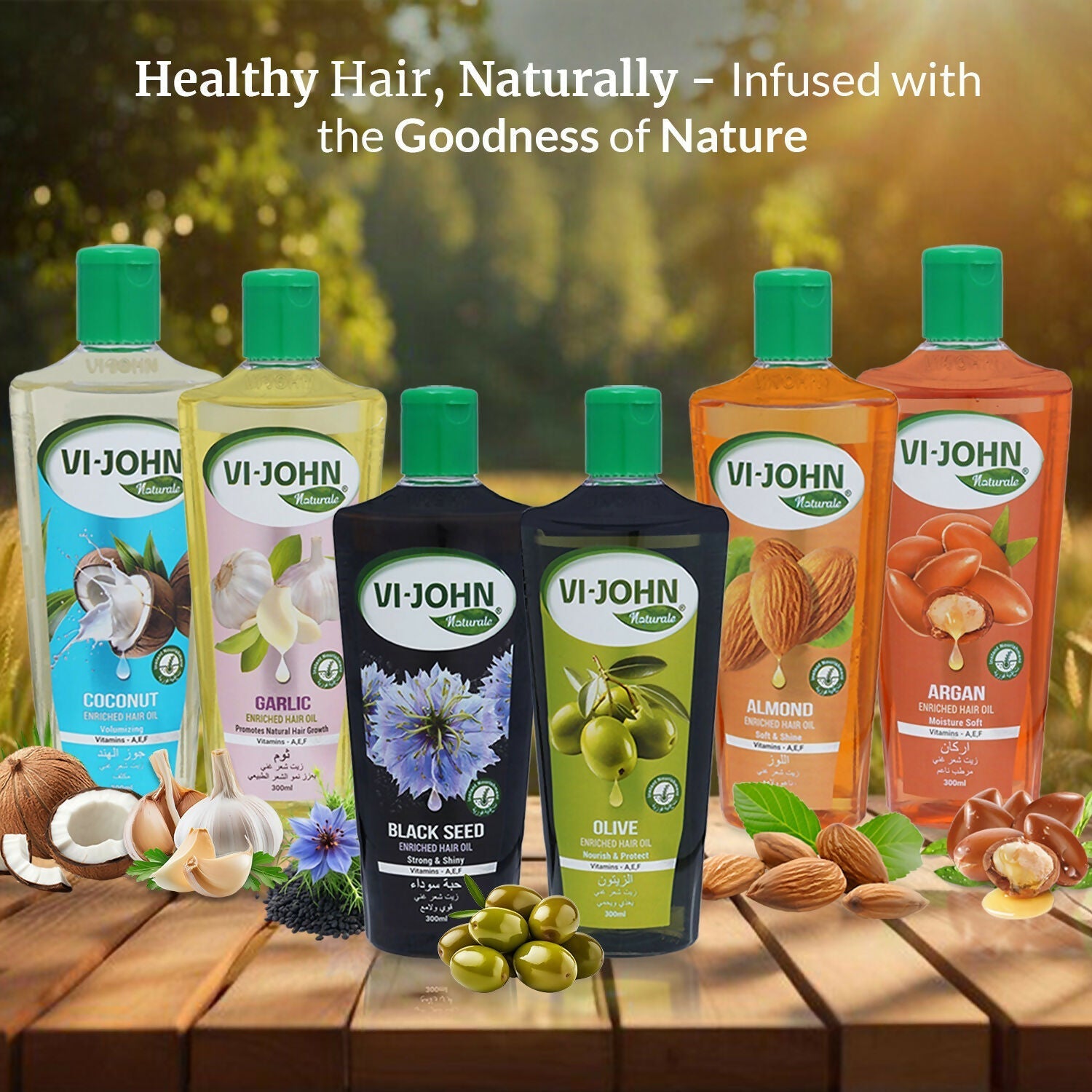 VI-JOHN Naturale Almond Enriched Hair Oil Soft & Shine With Vitamin A,E & F  Grab2Buy VI-JOHN Grab2Buy