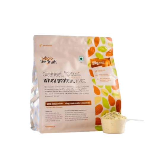 The Whole Truth Whey Protein Isolate+Concentrate - Pista Badaam Shake  Grab2Buy The Whole Truth Grab2Buy
