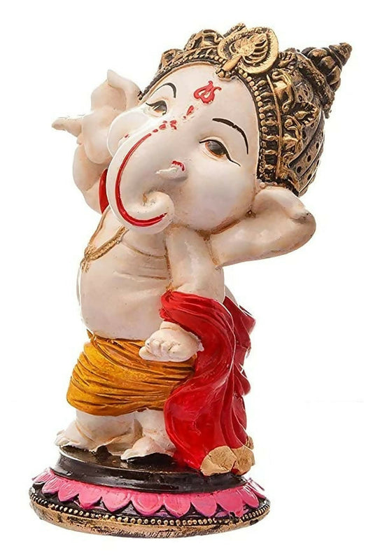 Dequera Polyresin Eco Friendly Lord Ganesha Ganpati Idol - Grab2buy