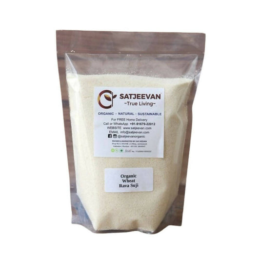 Satjeevan Organic Wheat Rava Suji - Grab2buy