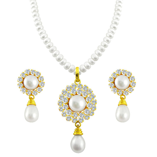 J Pearls Royal Pearl Set - Real Pearl Jewelry - Grab2buy