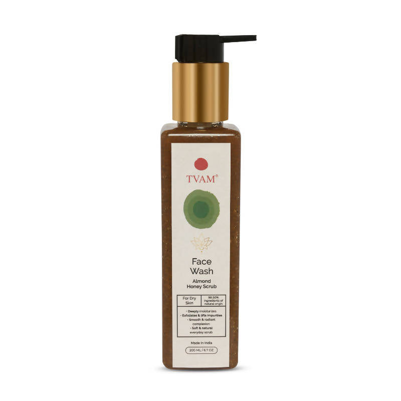 Tvam Almond Honey Scrub & Face Wash  Grab2Buy Tvam Naturals Grab2Buy