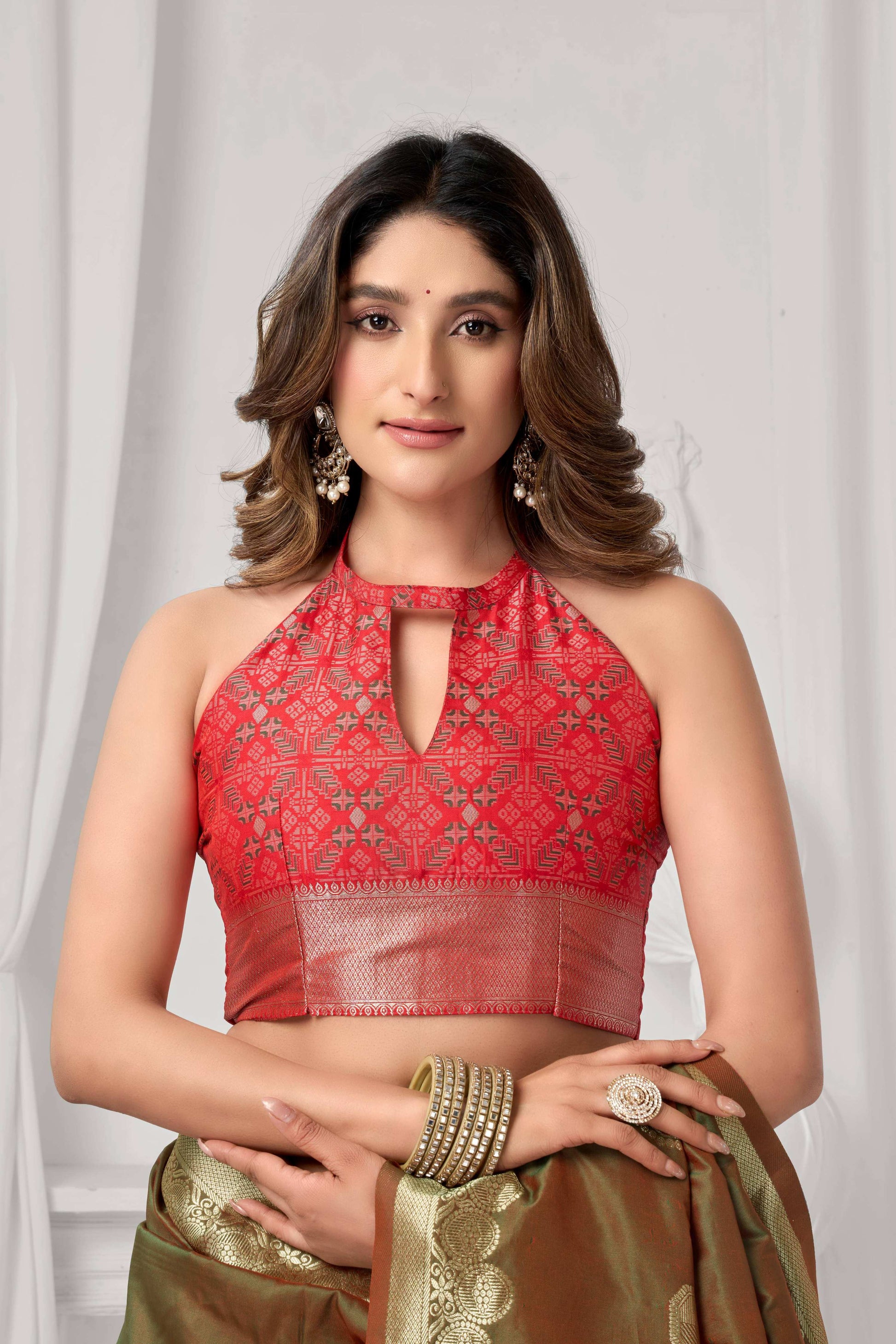 Jyoti Fashion Women's Coffee Soft Silk Zari Woven Saree with Blouse