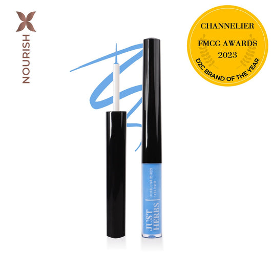 Herb-Enriched Waterproof Eyeliner Organic with Jojoba Oil & Vitamin E 