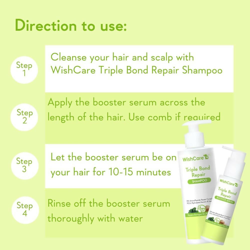 Wishcare Triple Bond Shampoo & Hair Growth Serum Combo  Grab2Buy Wishcare Grab2Buy