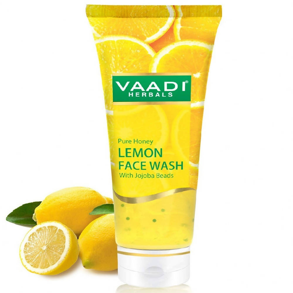 Vaadi Herbals Pure Honey Lemon Face Wash With Jojoba Beads  Grab2Buy Vaadi Herbals Grab2Buy
