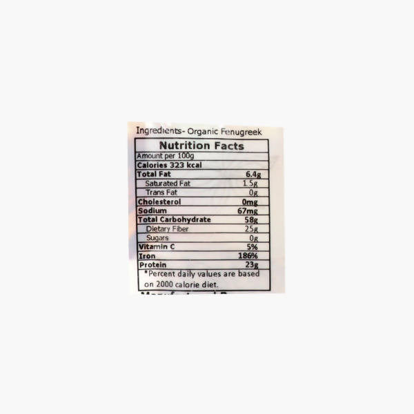 El World Organic Fenugreek Seeds - Grab2buy