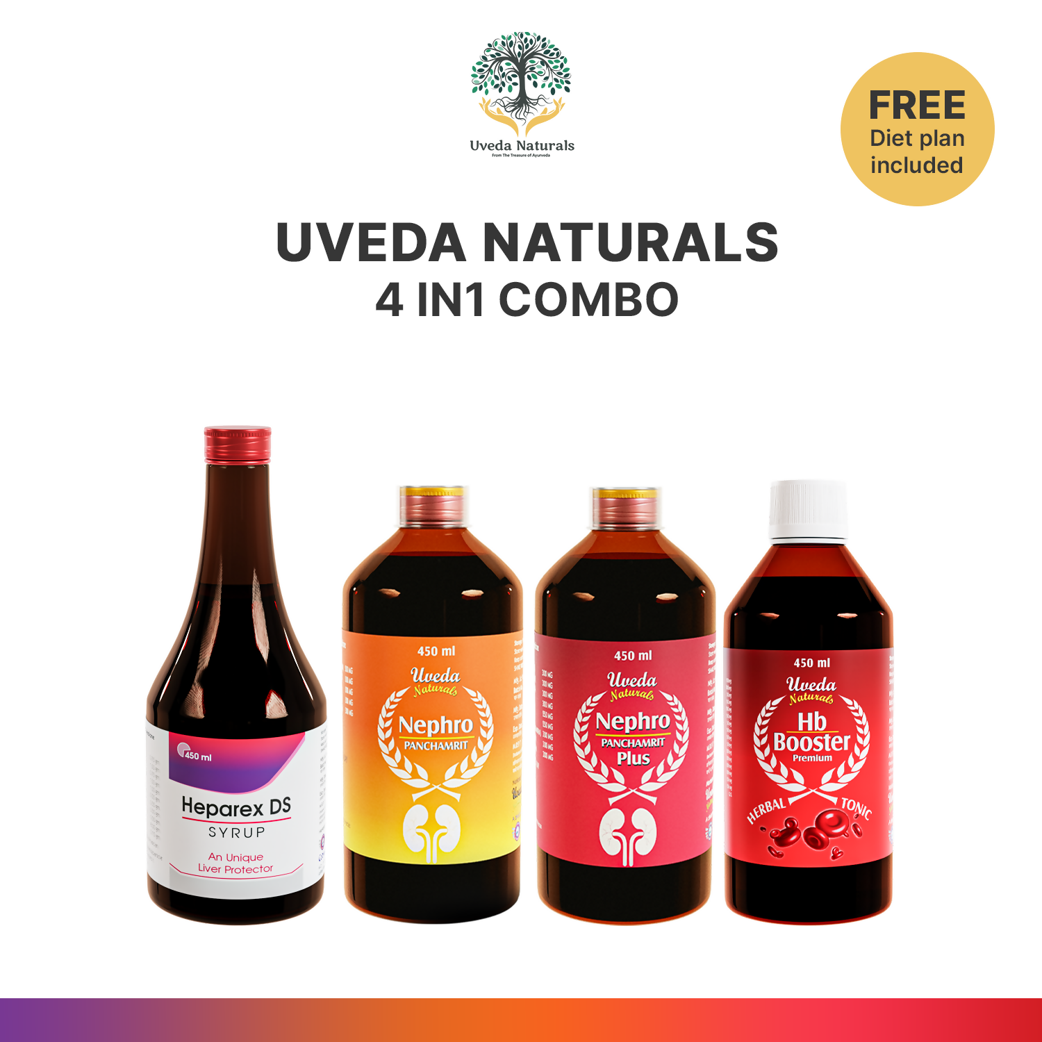 Uveda Naturals 4-in-1 Combo 