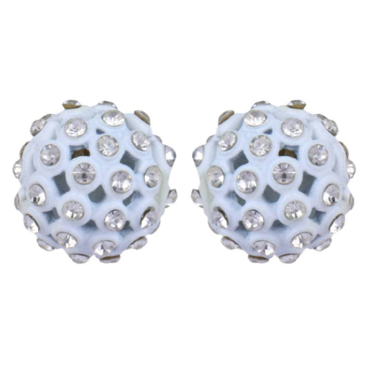 Trendoo Jewelry Gold Plated Stylish Fancyr White Studs