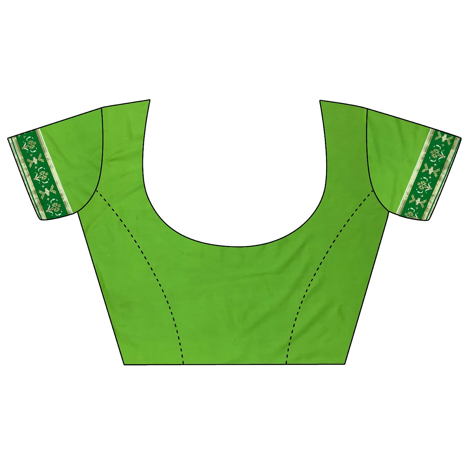 Joban Fashion Pear Green Banarasi Silk Motifs Inspired By Nature Saree