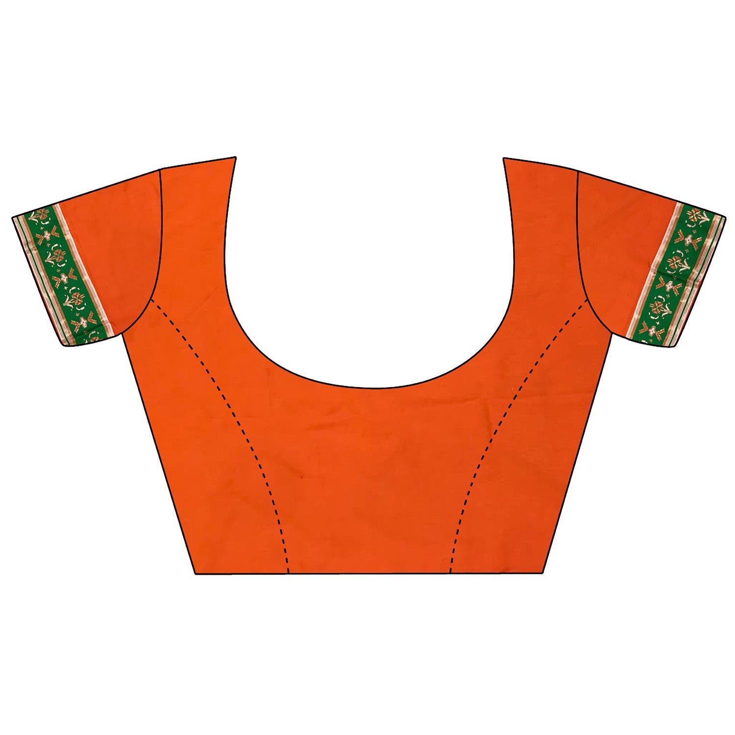 Joban Fashion Orange Banarasi Silk Motifs Inspired By Nature Saree
