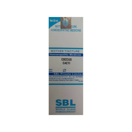 SBL Homeopathy Coccus Cacti Mother Tincture Q - Distacart