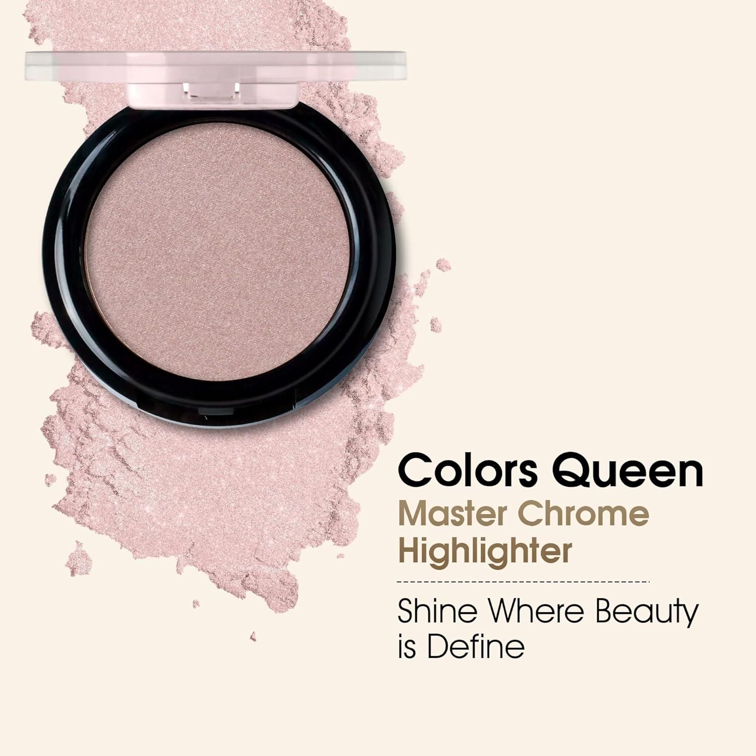 Colors Queen Master Chrome Metallic Highlighter - 04 Worldwide Hit 