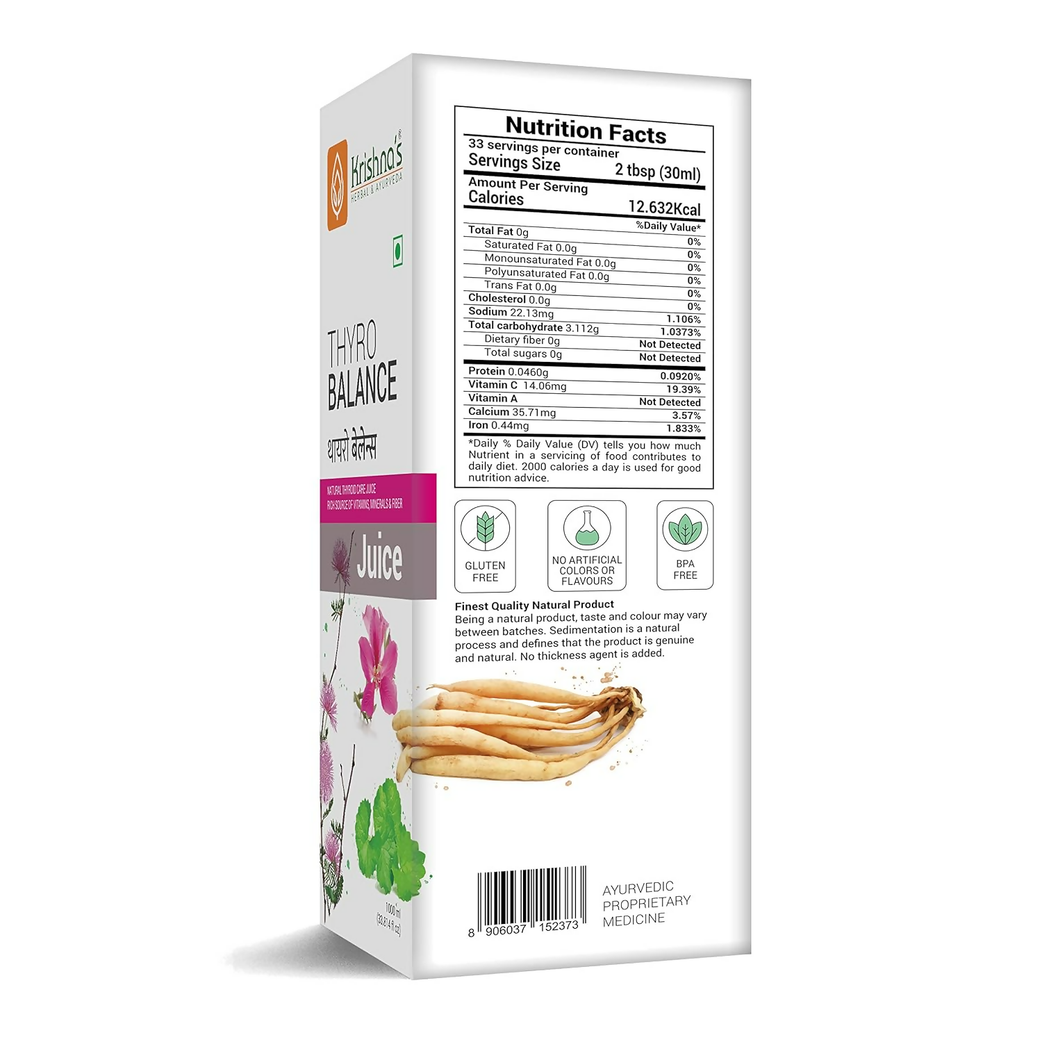 Krishna'S Herbal & Ayurveda Thyro Balance Juice 