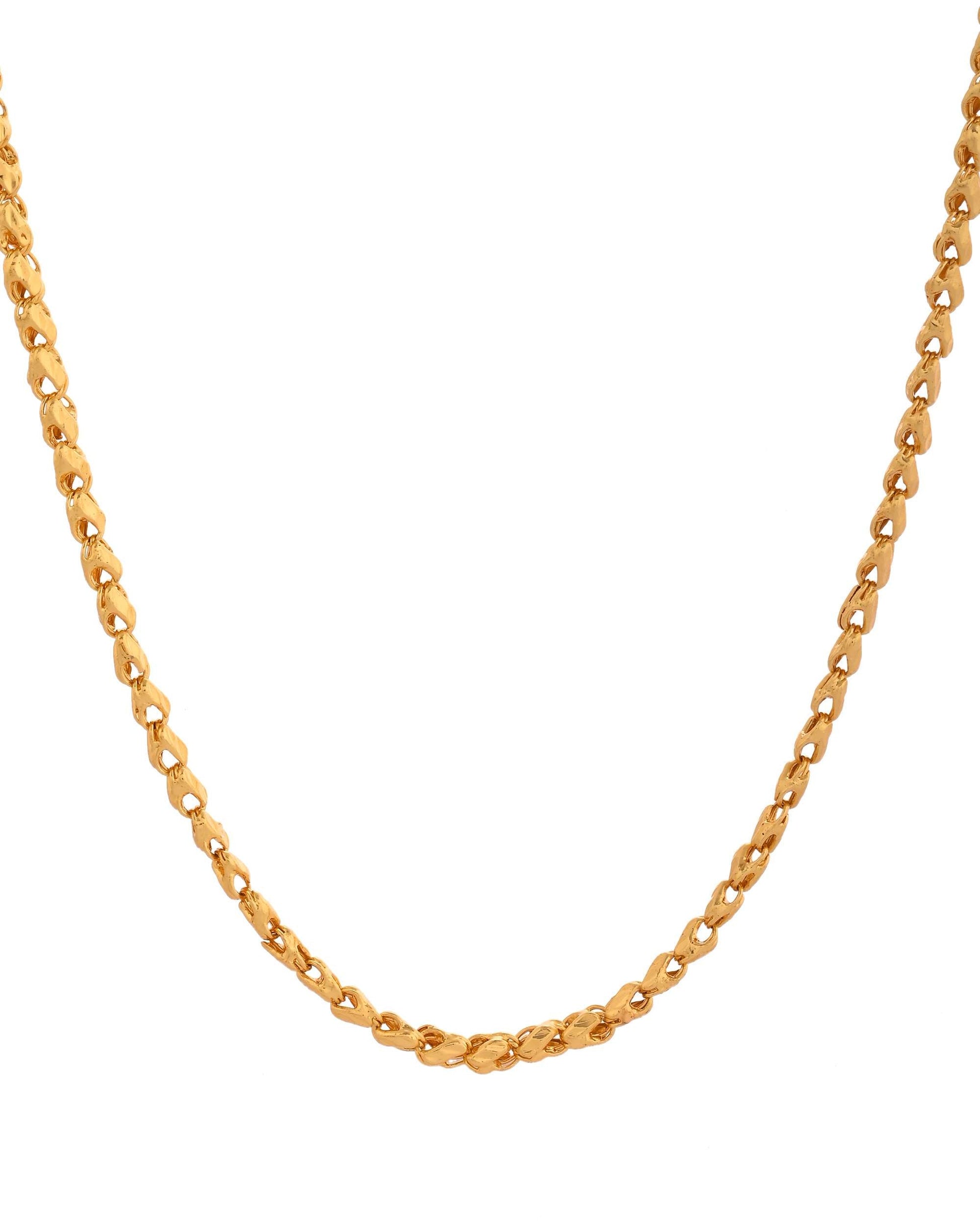 Jewels Nest Premium Spiral Gold Chain – Daily Wear with Luxury Appeal 