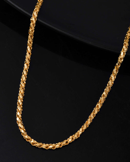 Jewels Nest Premium Spiral Gold Chain – Daily Wear with Luxury Appeal 