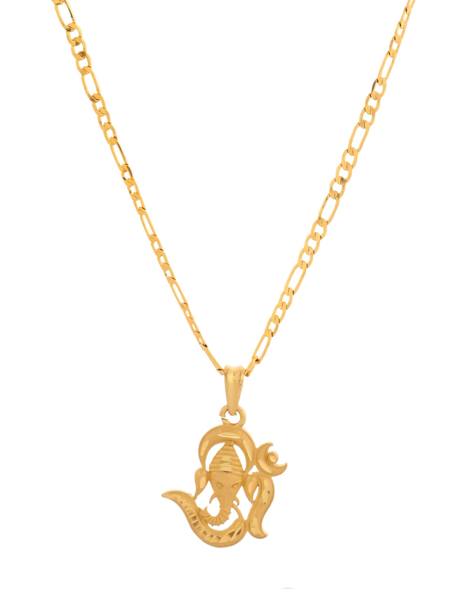 Jewels Nest Trendy Shiva Om Chain Necklace – Unisex Jewelry 