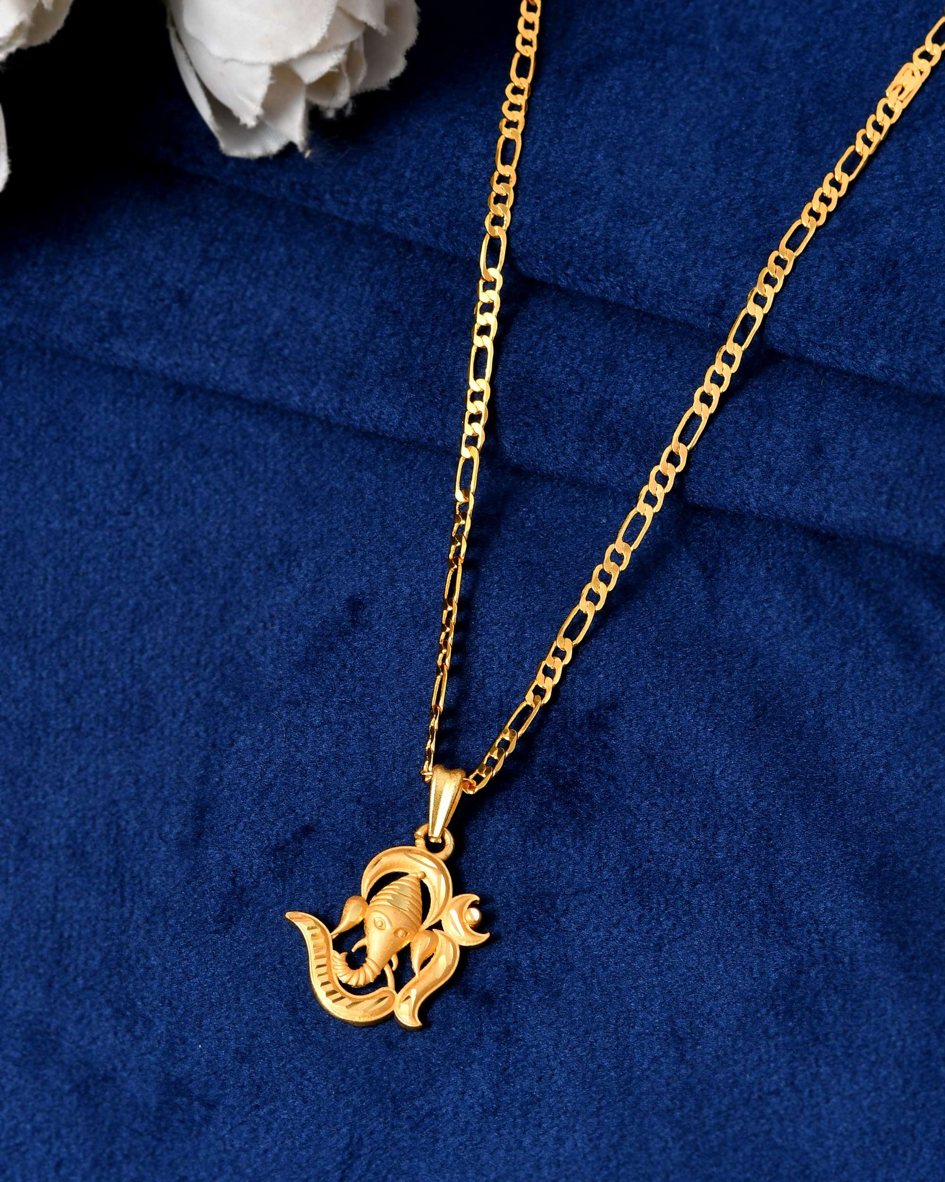 Jewels Nest Trendy Shiva Om Chain Necklace – Unisex Jewelry 
