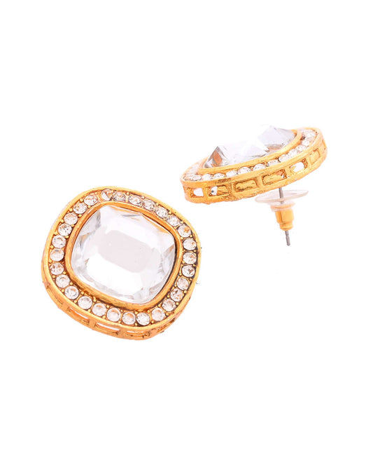 Jewels Nest Elegant Pearl Kundan Choker Necklace Set with Matching Earrings – Traditional Bridal Jewellery Jewels Nest